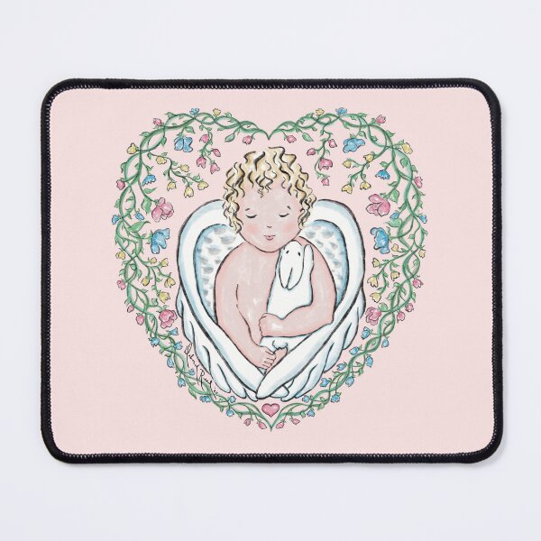 Item preview, Angel Child Holding Bunny designed and sold by Deborah Reed.