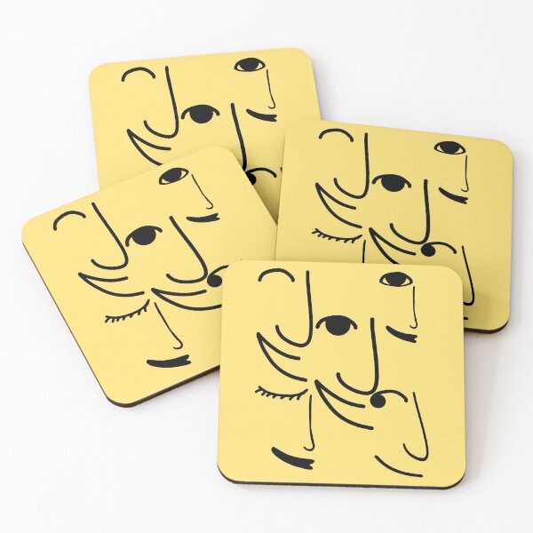 Item preview, Smiling Side Faces designed and sold by Gravityx9.