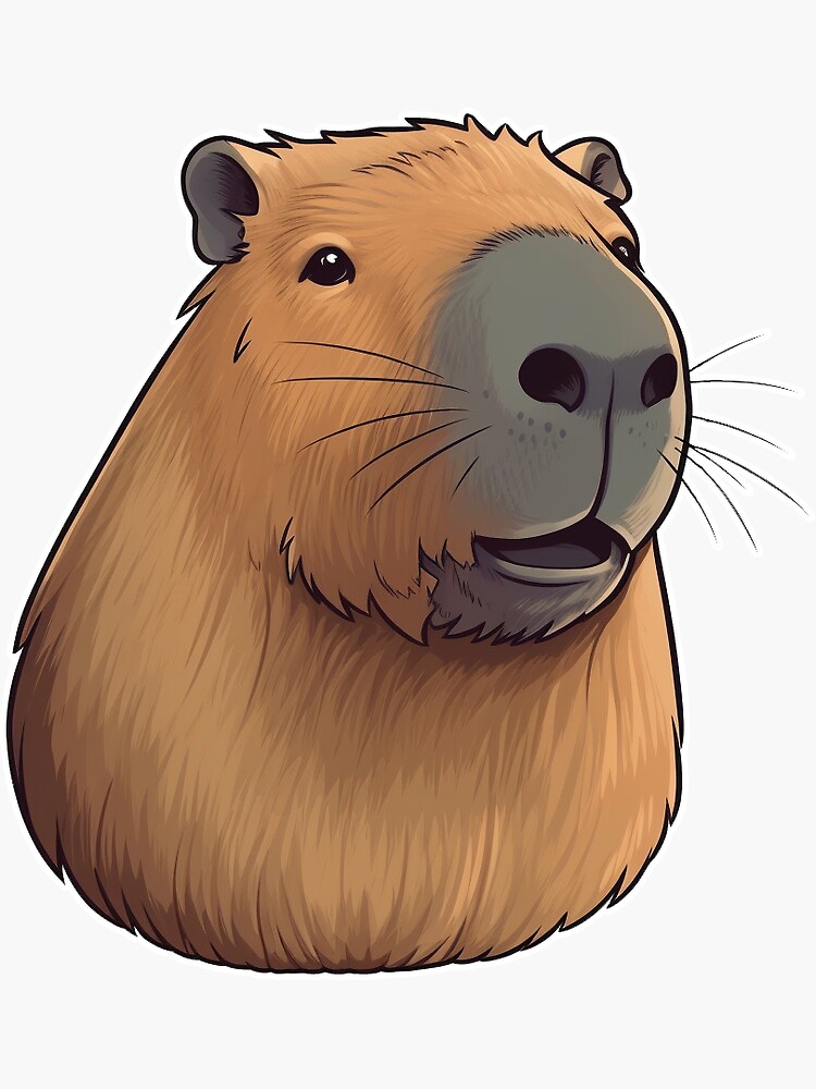 Collection De Capybara Kawaii Doodle Dans Un Style Dessiné à La
