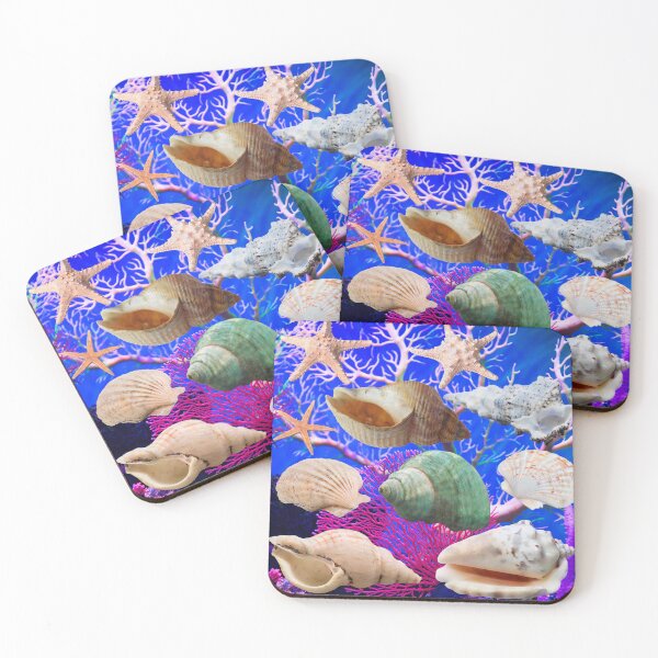 Item preview, Ocean Sea-fan Scene with Shells and Starfish designed and sold by OpenED360.