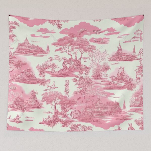 Item preview, Roses in Toile: A Jouyful Arrangement designed and sold by peggieprints.