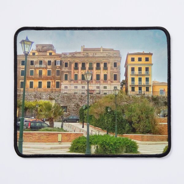 Item preview, The Square Old Corfu Town Art Print Poster nickbrayimages designed and sold by nickbrayimages.