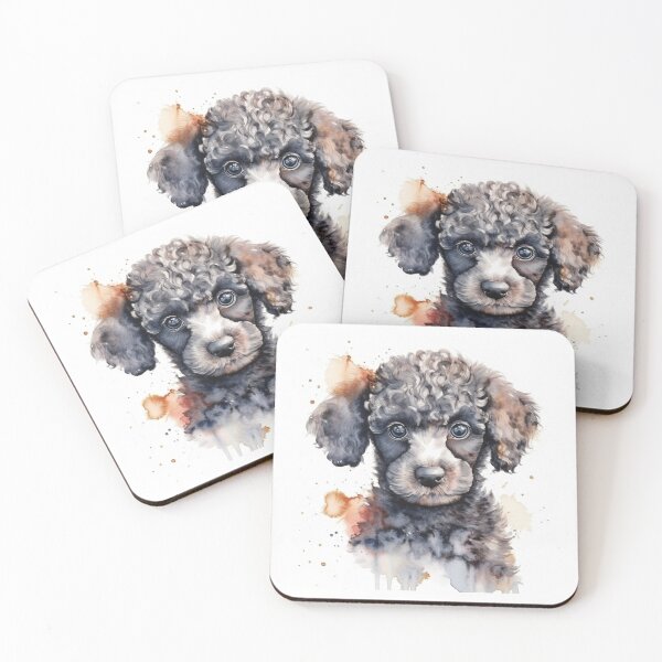 Item preview, Poodle Puppy Watercolour Portrait | Dog Breeds Illustration designed and sold by Adios65.