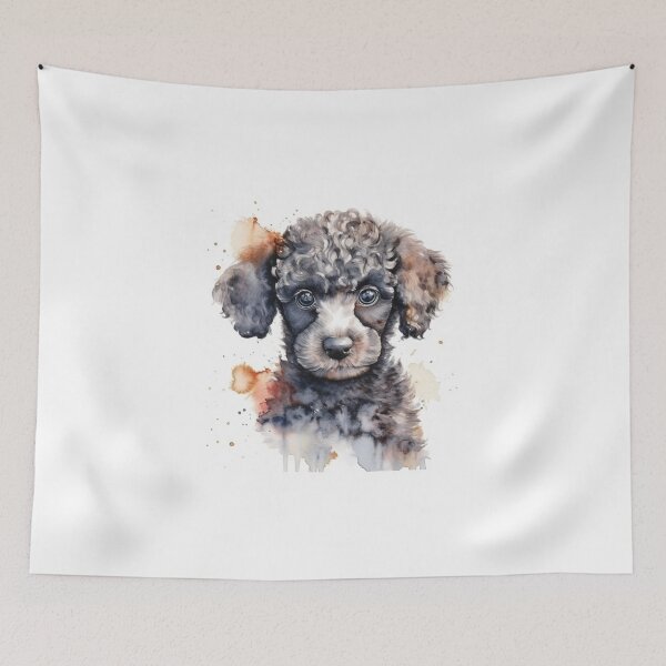 Item preview, Poodle Puppy Watercolour Portrait | Dog Breeds Illustration designed and sold by Adios65.