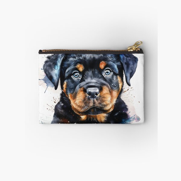 Item preview, Rottweiler Puppy Watercolour Portrait | Dog Breeds Illustration designed and sold by Adios65.