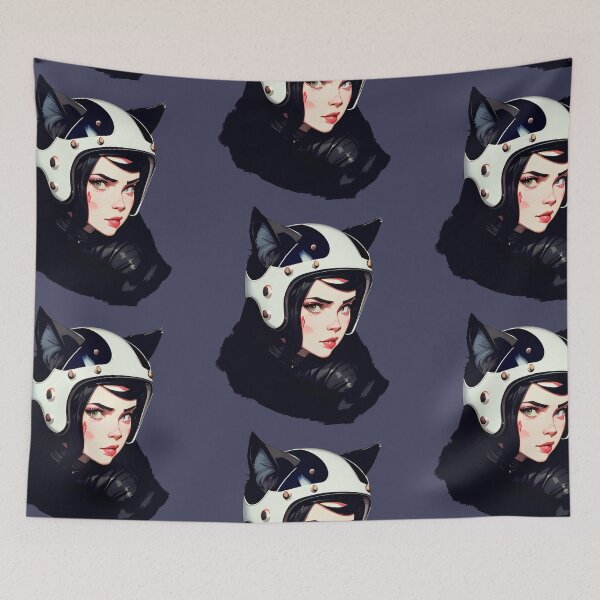 Item preview, Black Cat Vintage Eighties Style designed and sold by HiPolly.