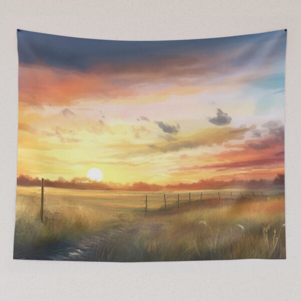 Item preview, Sunset Scenery Picture designed and sold by letsgetinspired.