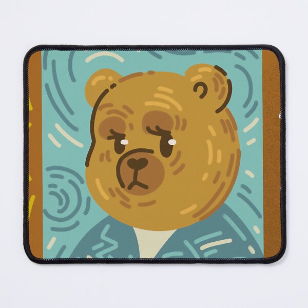 Item preview, Bear Van Gogh self-portrait designed and sold by stefanclays.