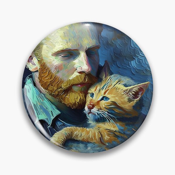 Item preview, Van Gogh Alive - Holding a Cat designed and sold by stefanclays.