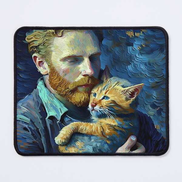 Item preview, Van Gogh Alive - Holding a Cat designed and sold by stefanclays.