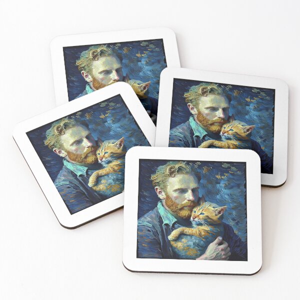 Item preview, Van Gogh Alive - Holding a Cat designed and sold by stefanclays.