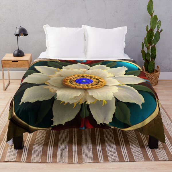 Item preview, Tibetan Flower Mandala - Buddhism designed and sold by LadyDharma.
