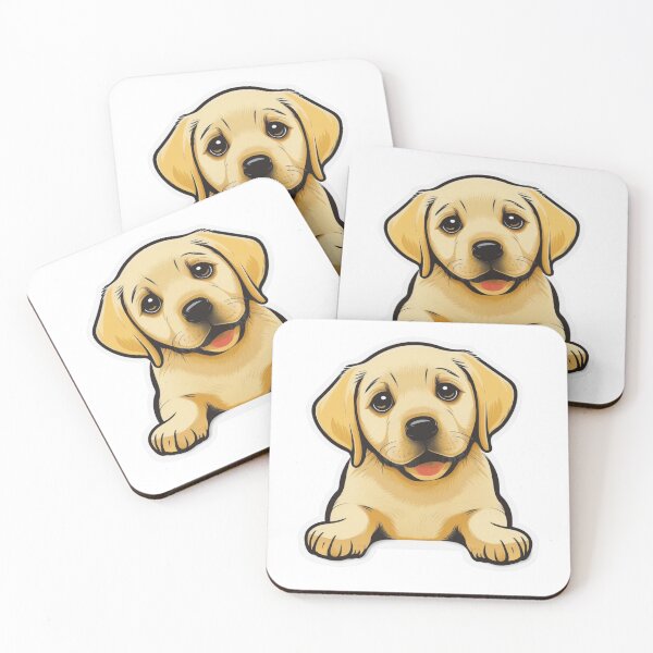 Item preview, Cute Yellow Lab Puppy - Adorable Labrador Retriever designed and sold by Fantasy Masterpiece.