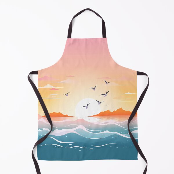 Item preview, A stunning view of the sunset over the sea designed and sold by Cahlie Li.