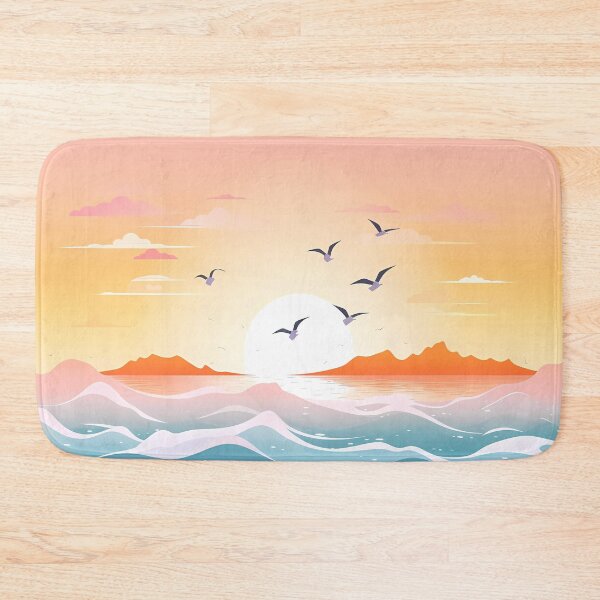 Item preview, A stunning view of the sunset over the sea designed and sold by Cahlie Li.