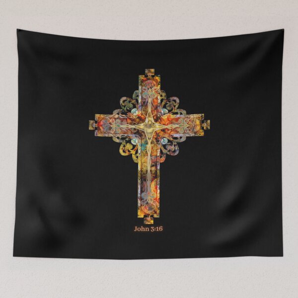 Item preview, Christian Easter Cross John 3:16 designed and sold by RobinTief.