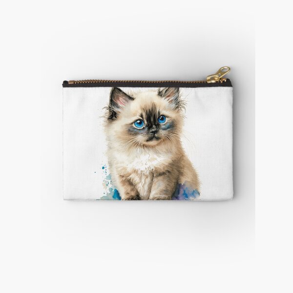 Item preview, Birman Kitten Watercolour Portrait | Cat Breeds Illustration designed and sold by Adios65.
