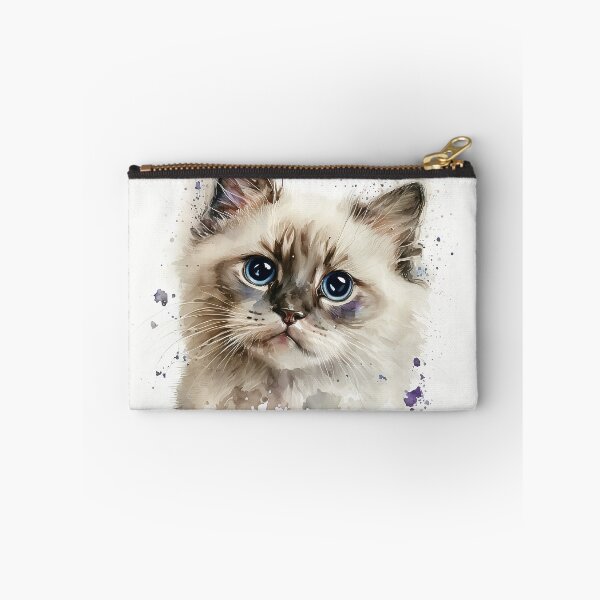 Item preview, Ragamuffin Kitten Watercolour Portrait | Cat Breeds Illustration designed and sold by Adios65.