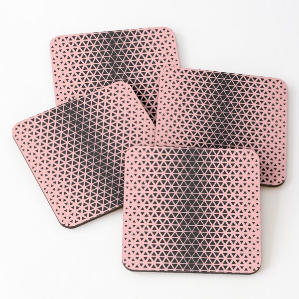Item preview, Geometric triangles pattern,pink designed and sold by cutecrazytshirt.