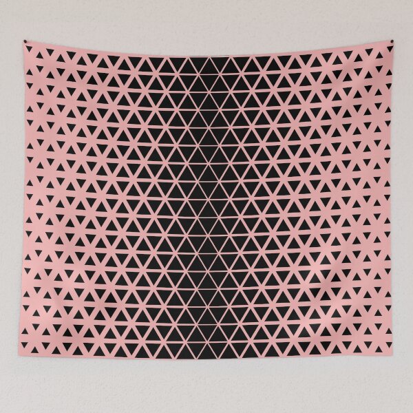 Item preview, Geometric triangles pattern,pink designed and sold by cutecrazytshirt.