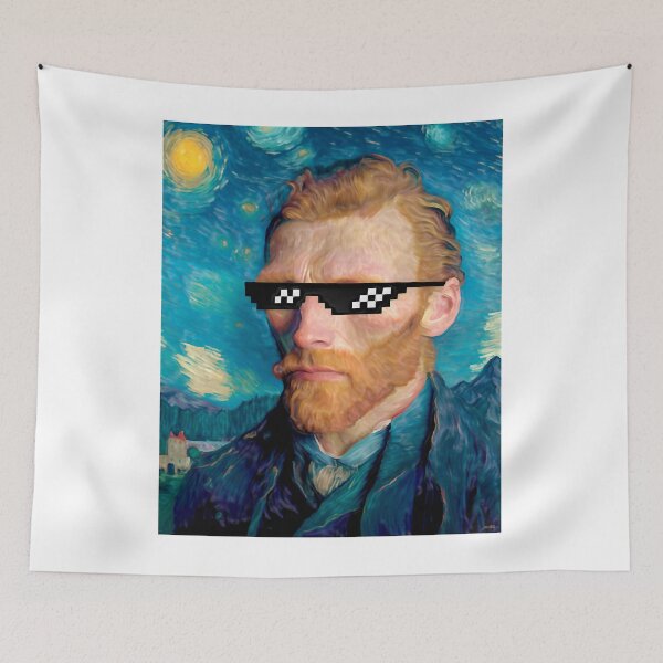 Item preview, van gogh hyper realistic portrait designed and sold by colecallahans.