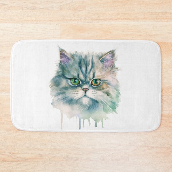 Item preview, Persian Kitten Watercolour Portrait | Cat Breeds Illustration designed and sold by Adios65.