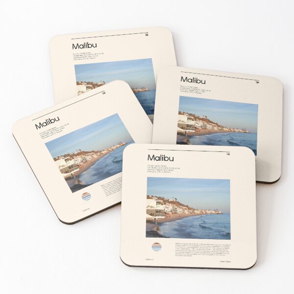 Item preview, Malibu (Travel poster) designed and sold by RabbitK.