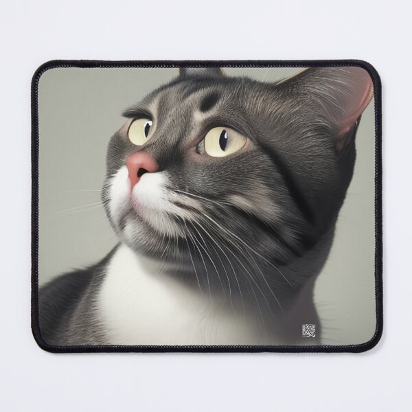 Item preview, Smoke & Mirrors: The Cool and Confident Grey Cat designed and sold by artmangos.