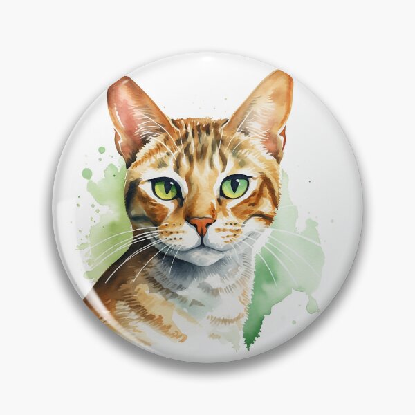 Item preview, Bengal Cat Watercolour Portrait | Cat Breeds Illustration designed and sold by Adios65.