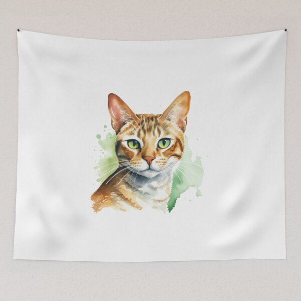 Item preview, Bengal Cat Watercolour Portrait | Cat Breeds Illustration designed and sold by Adios65.