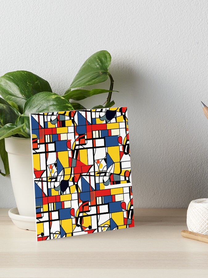 アート・デザイン・音楽 Mondrian Mondrian Abstract Cubes Squares Old Master Art Print