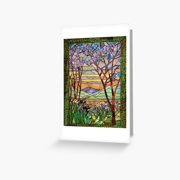 Item preview, Louis Comfort Tiffany - Stained glass 8.  Magnolia designed and sold by Alexandra Dahl.