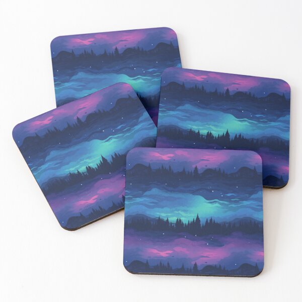 Item preview, Wavy stary night digital art  designed and sold by PixEasel.