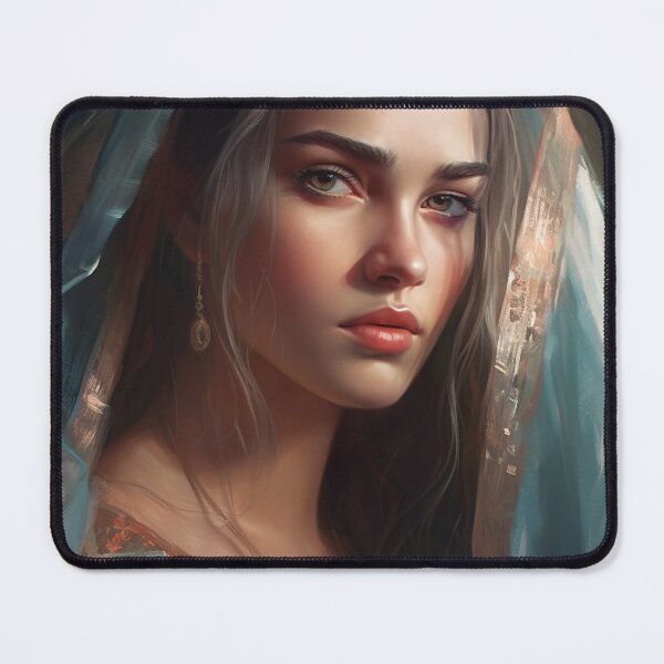 Item preview, painting of a very beautiful woman wearing a veil, a digital painting, fantasy art 3 designed and sold by jetaiart.