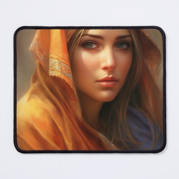 Item preview, painting of a very beautiful woman wearing a veil, a digital painting, fantasy art 6 designed and sold by jetaiart.