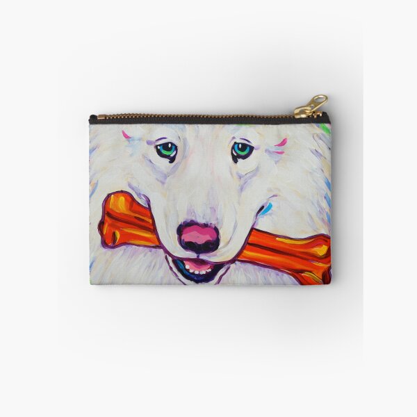 Item preview, Colorful Fun Samoyed With Bone- J. Whitsell Art designed and sold by Jodywhitsell.