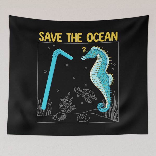 Item preview, Save the Ocean designed and sold by ethnicdrawing.