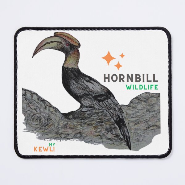 Item preview, Hornbill Bird on Tree Branch Wildlife my-KEWL! designed and sold by my-KEWL.