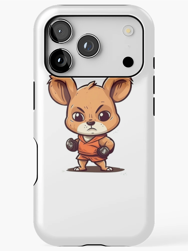 Thumbnail 1 of 4, iPhone Case, Fighter Chibi Roo designed and sold by RooArtistry.