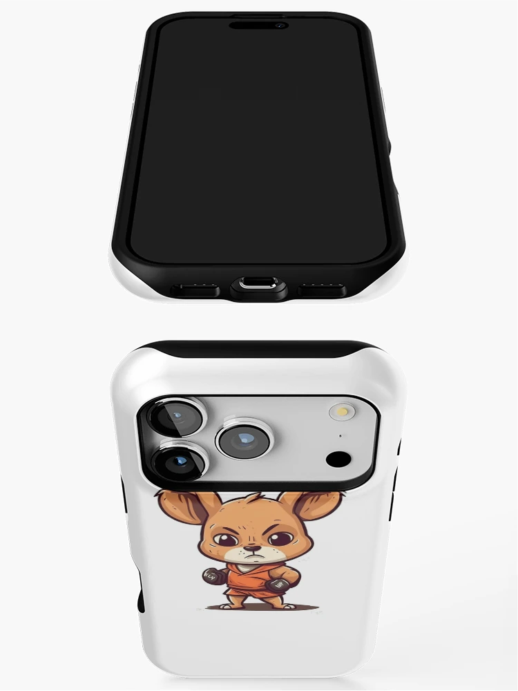 Thumbnail 3 of 4, iPhone Case, Fighter Chibi Roo designed and sold by RooArtistry.