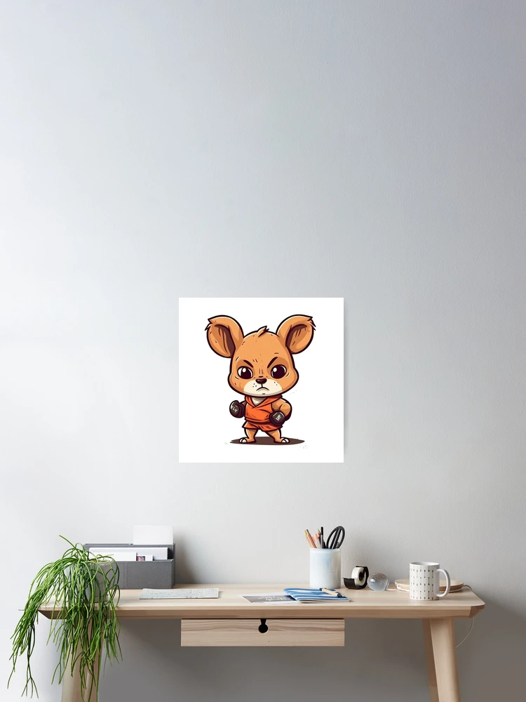 Thumbnail 2 of 3, Poster, Fighter Chibi Roo designed and sold by RooArtistry.