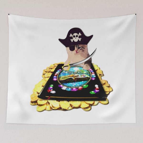 Item preview, Pirate Kitty. Guardian of Treasure designed and sold by KC Morcom.