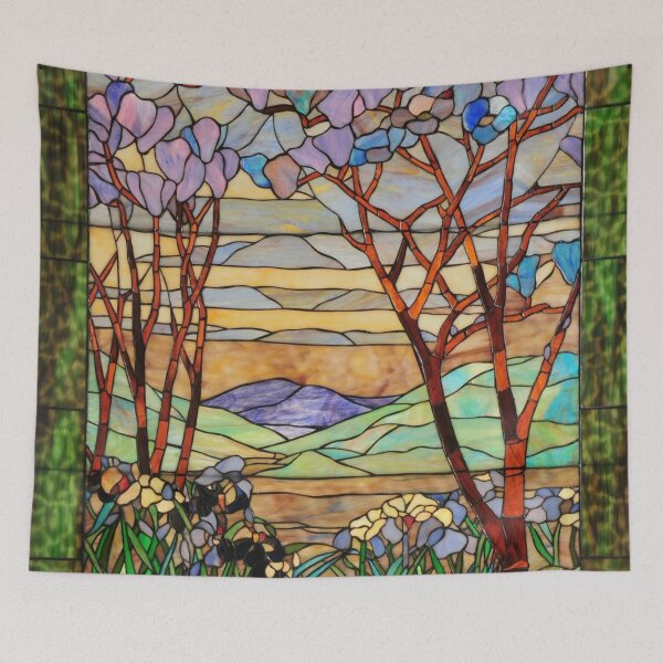 Item preview, Louis Comfort Tiffany - Stained glass 8.  Magnolia designed and sold by Alexandra Dahl.