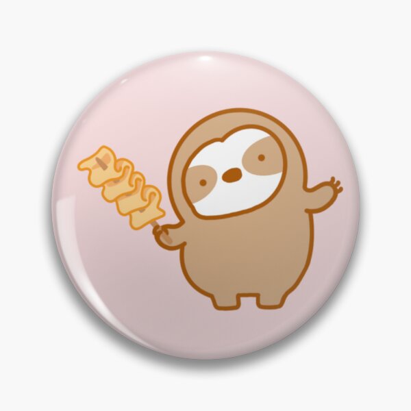 Item preview, Cute Korean Fish Cake Odeng Sloth designed and sold by theslothinme.