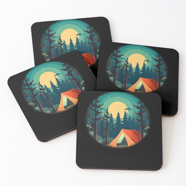 Item preview, Retro Vintage Camping Outfit Pine Tree designed and sold by StreetShirts1.
