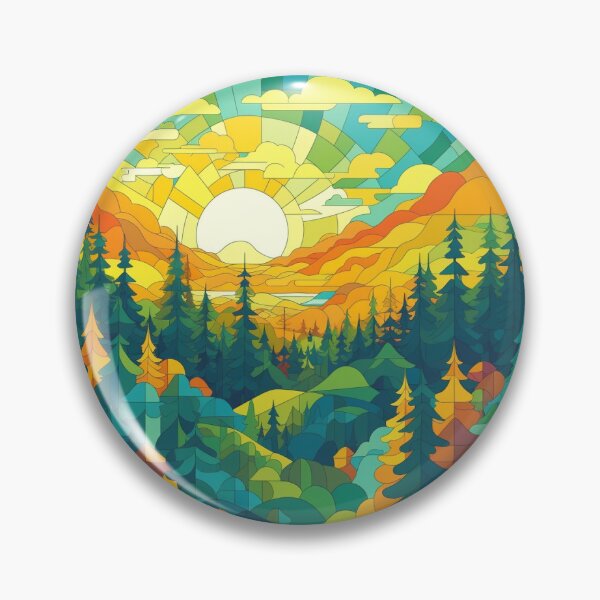 Item preview, Sunny Forest Landscape designed and sold by DiamondBubbleT.