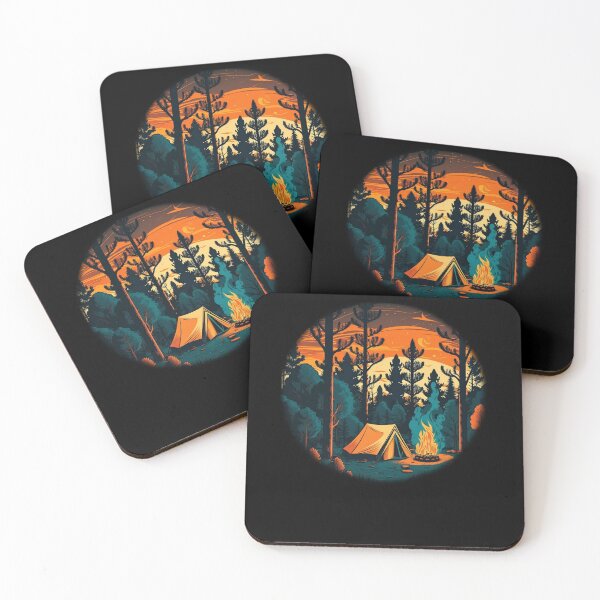 Item preview, Retro Vintage Camping Outfit Pine Tree designed and sold by StreetShirts1.