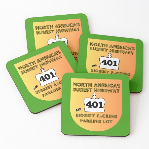 Item preview, Highway 401, 407 Free Highway Busiest Highway Biggest Parking Lot - Funny Ontario Canada Humorous Quote designed and sold by VinlandFashion.