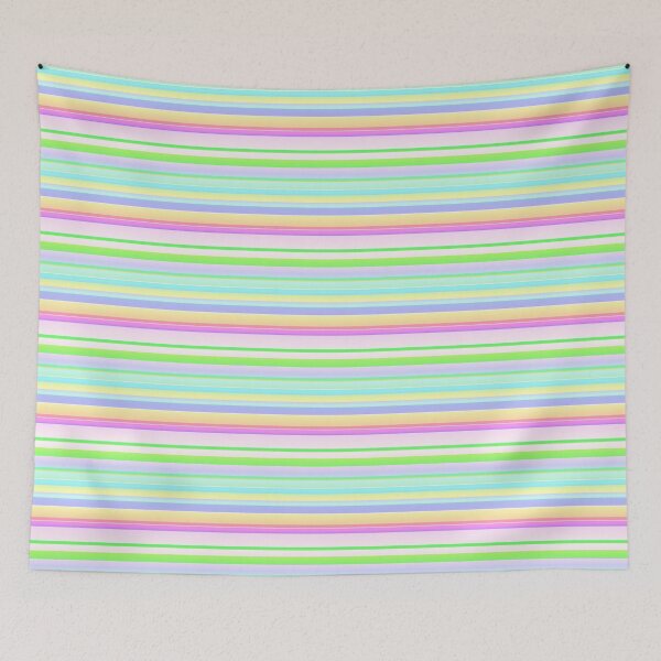 Item preview, Pastel rainbow color palette | Pastel rainbow color line pattern designed and sold by lausn.
