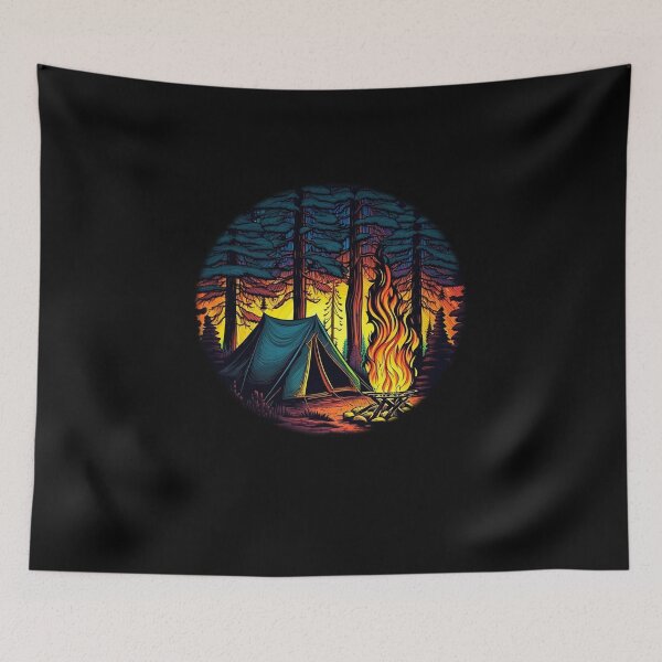Item preview, Retro Vintage Camping Outfit Pine Tree designed and sold by StreetShirts1.